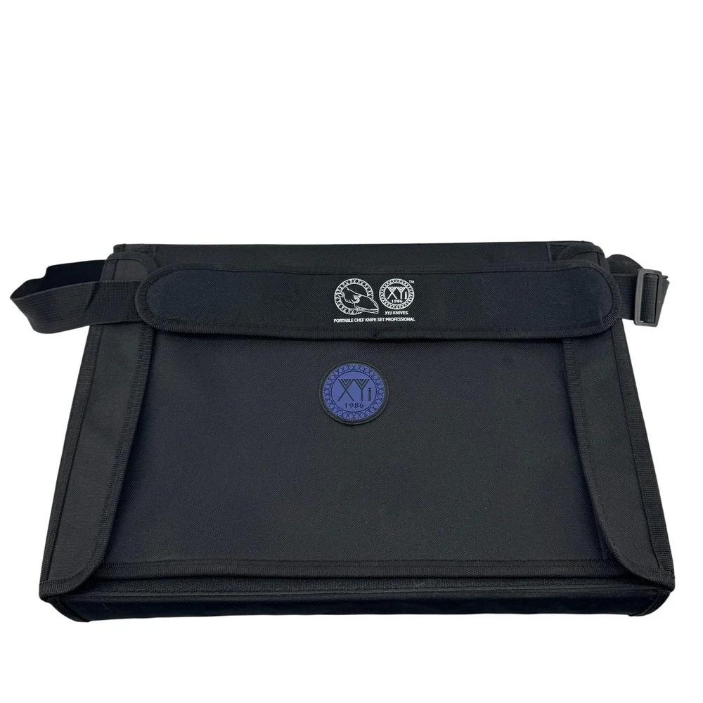 XYj Knives Chef Knife Bag Unisex Large Black Canvas Professional Roll Carrier